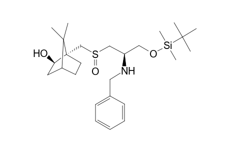 (1S,2R,2'R,4R,5R) 7,7-dimethyl-1-[(2'-benzylamino-3'-tert-butyldimethylsiloxy)propylsulfinyl]methyl-bicyclo[2.2.1]heptan-2-ol