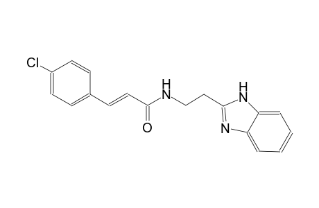 2-propenamide, N-[2-(1H-benzimidazol-2-yl)ethyl]-3-(4-chlorophenyl)-, (2E)-