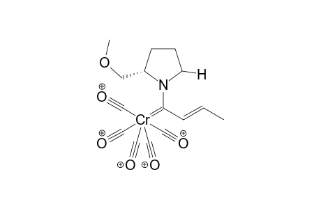 syn-1-[2-(Methoxymethylpyrrolidin-1-yl)but-2-en-1-ylidene]pentacarbonylchromium complex