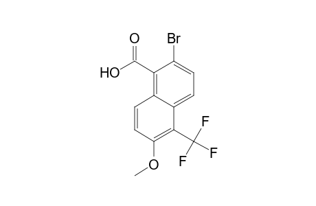 2-Bromanyl-6-methoxy-5-(trifluoromethyl)naphthalene-1-carboxylic acid