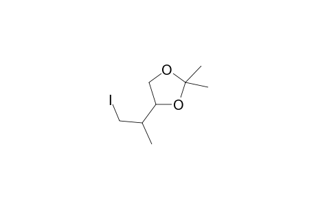 (2'RS,4SR)-2'-(2,2-Dimethyl-1,3-dioxacyclopent-4-yl)-1'-iodopropane