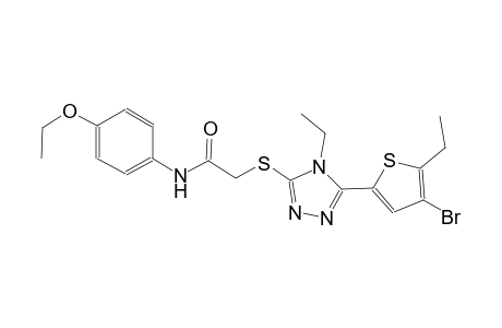 2-{[5-(4-bromo-5-ethyl-2-thienyl)-4-ethyl-4H-1,2,4-triazol-3-yl]sulfanyl}-N-(4-ethoxyphenyl)acetamide