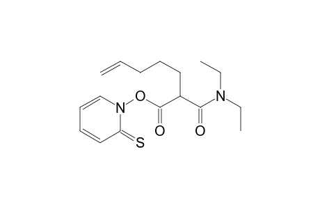 (2-sulfanylidenepyridin-1-yl) 2-(diethylcarbamoyl)hept-6-enoate
