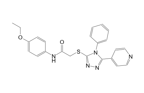 N-(4-ethoxyphenyl)-2-{[4-phenyl-5-(4-pyridinyl)-4H-1,2,4-triazol-3-yl]sulfanyl}acetamide