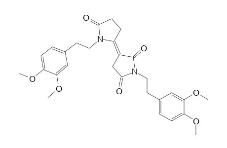N-[2-(3,4-dimethoxyphenyl)ethyl]-5-[N-[2-(3,4-dimethoxyphenyl)ethyl]succinimid-3-ylidene]pyrrolidin-2-one