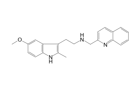 2-(5-Methoxy-2-methyl-1H-indol-3-yl)-N-(2-quinolinylmethyl)ethanamine