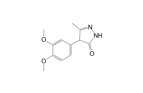 3H-pyrazol-3-one, 4-(3,4-dimethoxyphenyl)-2,4-dihydro-5-methyl-