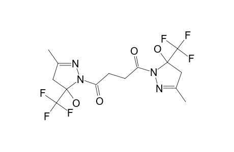 1,4-BIS-[5-(TRIFLUOROMETHYL)-5-HYDROXY-3-METHYL-4,5-DIHYDRO-1H-PYRAZOL-1-YL]-BUTANE-1,4-DIONE