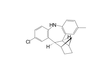 cis,exo-1,2,3,4,4a,13b-Hexahydro-1,4-methano-6-chloro-12-methyl-9H-tribenzo[b,f]azepine