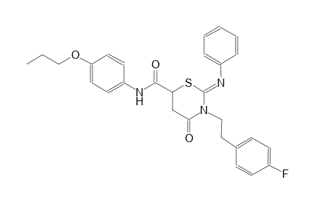 2H-1,3-thiazine-6-carboxamide, 3-[2-(4-fluorophenyl)ethyl]tetrahydro-4-oxo-2-(phenylimino)-N-(4-propoxyphenyl)-, (2Z)-