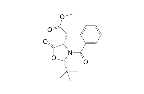 (2S,4S)-3-Benzoyl-2-tert-butyl-4-methoxycarbonylmethyloxazolidine-5-one