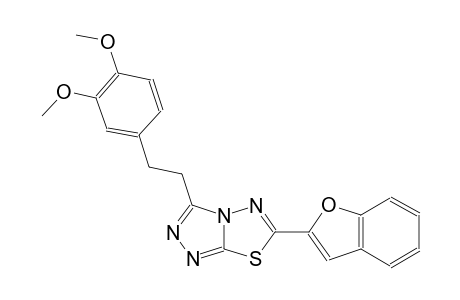 [1,2,4]triazolo[3,4-b][1,3,4]thiadiazole, 6-(2-benzofuranyl)-3-[2-(3,4-dimethoxyphenyl)ethyl]-
