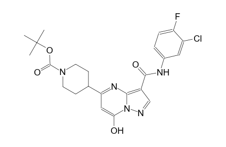 1-piperidinecarboxylic acid, 4-[3-[[(3-chloro-4-fluorophenyl)amino]carbonyl]-7-hydroxypyrazolo[1,5-a]pyrimidin-5-yl]-, 1,1-