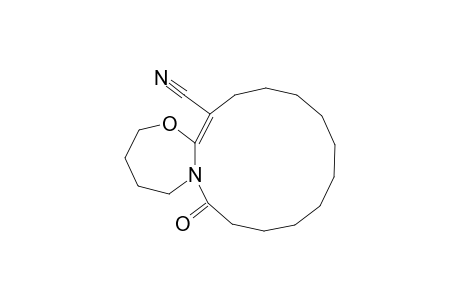 2-OXO-15-OXA-1-AZABICYCLO-[12.5.0]-NONADEC-13-ENE-13-CARBONITRILE
