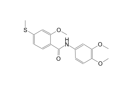 benzamide, N-(3,4-dimethoxyphenyl)-2-methoxy-4-(methylthio)-
