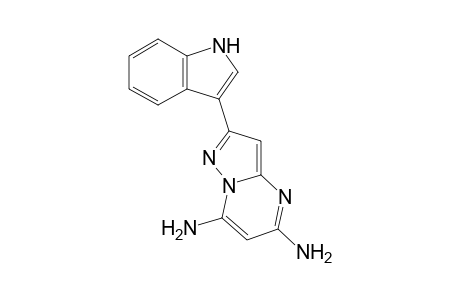 2-(1H-indol-3-yl)pyrazolo[1,5-a]pyrimidine-5,7-diamine