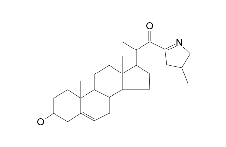 Pregn-5-en-21-one, 21-(4,5-dihydro-4-methyl-3H-pyrrol-2-yl)-3-hydroxy-20-methyl-, (3.beta.,20S,21(R))-