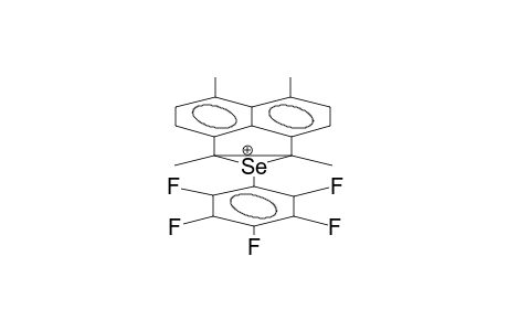 1,2-PENTAFLUOROPHENYLSELENO-1,2,5,6-TETRAMETHYLACENAPHTHYLENONIUMCATION