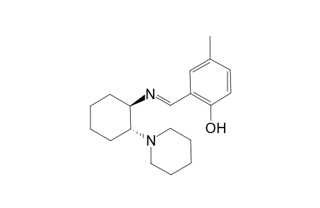 4-Methyl-2-({[(1R,2R)-2-(piperidin-1-yl)cyclohexyl]imino}methyl)phenol