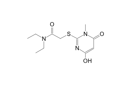 N,N-diethyl-2-[(4-hydroxy-1-methyl-6-oxo-1,6-dihydro-2-pyrimidinyl)sulfanyl]acetamide