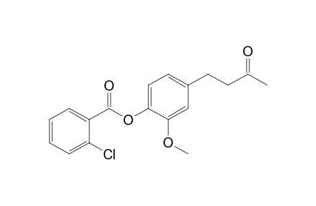 Benzoic acid, 2-chloro-, [2-methoxy-4-(3-oxobutyl)phenyl] ester