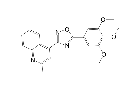 Quinoline, 2-methyl-4-[5-(3,4,5-trimethoxyphenyl)-1,2,4-oxadiazol-3-yl]-
