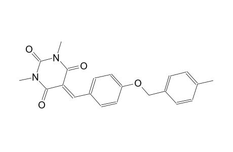 1,3-dimethyl-5-{4-[(4-methylbenzyl)oxy]benzylidene}-2,4,6(1H,3H,5H)-pyrimidinetrione