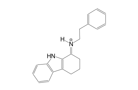 2-phenyl-N-[(1E)-2,3,4,9-tetrahydro-1H-carbazol-1-ylidene]ethanaminium