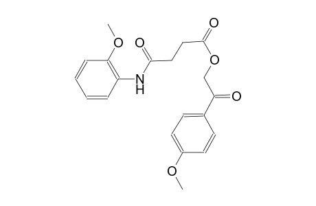 butanoic acid, 4-[(2-methoxyphenyl)amino]-4-oxo-, 2-(4-methoxyphenyl)-2-oxoethyl ester