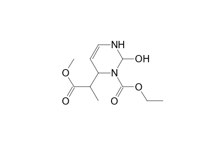 4-Pyrimidineacetic acid, 3-(ethoxycarbonyl)-1,2,3,4-tetrahydro-2-hydroxy-.alpha.-methyl-, methyl ester
