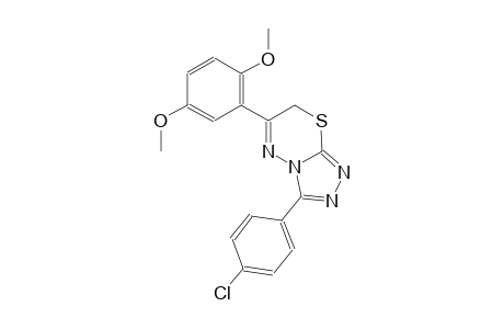 3-(4-chlorophenyl)-6-(2,5-dimethoxyphenyl)-7H-[1,2,4]triazolo[3,4-b][1,3,4]thiadiazine