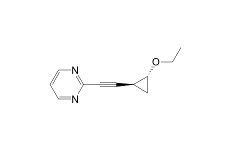 2-[(trans-2-Ethoxycyclopropyl)ethynyl]pyrimidine