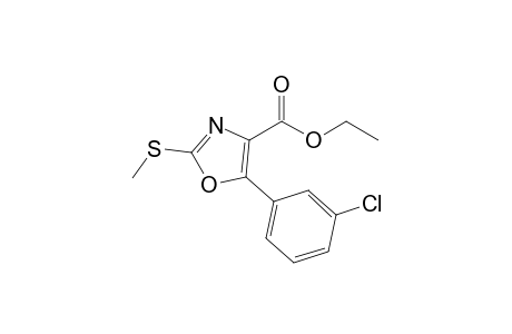 5-(3-Chlorophenyl)-2-(methylthio)-4-oxazolecarboxylic acid ethyl ester