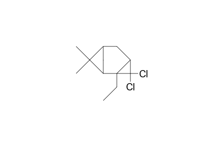 2,3-exo-Dichloromethano-2-ethyl-6,6-dimethyl-bicyclo(3.1.1)heptane