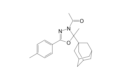 1,3,4-Oxadiazole, 3-acetyl-2,3-dihydro-2-methyl-5-(4-methylphenyl)-2-tricyclo[3.3.1.1(3,7)]dec-1-yl-