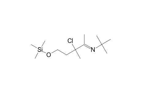 N-[3-CHLORO-3-METHYL-5-((TRIMETHYLSILYTERT.-BUTYLAMINE