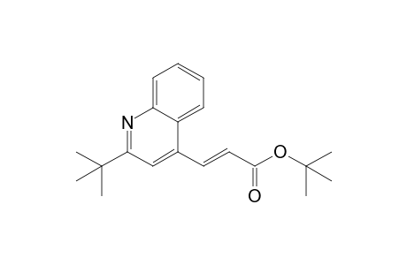 (E)-3-(2-tert-butyl-4-quinolinyl)-2-propenoic acid tert-butyl ester