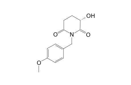 (3S)-1-[(4-methoxyphenyl)methyl]-3-oxidanyl-piperidine-2,6-dione