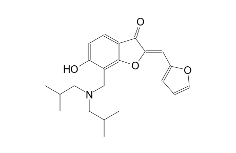 3(2H)-benzofuranone, 7-[[bis(2-methylpropyl)amino]methyl]-2-(2-furanylmethylene)-6-hydroxy-, (2Z)-