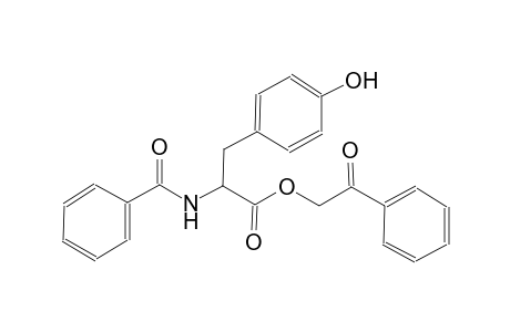 tyrosine, N-benzoyl-, 2-oxo-2-phenylethyl ester