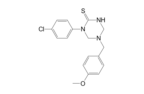 1-(4-Chlorophenyl)-5-[(4-methoxyphenyl)methyl]-1,3,5-triazinane-2-thione