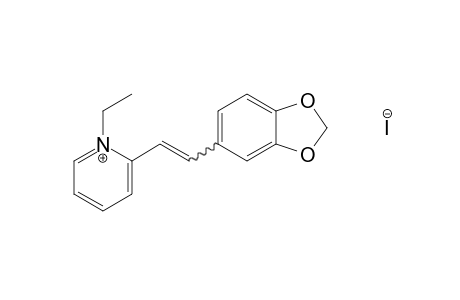 1-ethyl-2-[3,4-(methylenedioxy)styryl]pyridinoium iodide