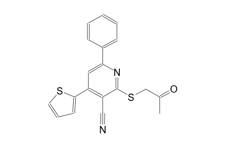 2-[(2-oxopropyl)sulfanyl]-6-phenyl-4-(2-thienyl)nicotinonitrile