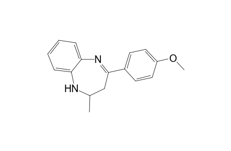 Methyl 4-(2-methyl-2,3-dihydro-1H-1,5-benzodiazepin-4-yl)phenyl ether