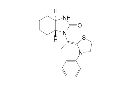 (Z)-1-(1'-[3"-Phenylthiazolidin-2"-ylideno)ethyl]perhydrobenzimidazol-2-one