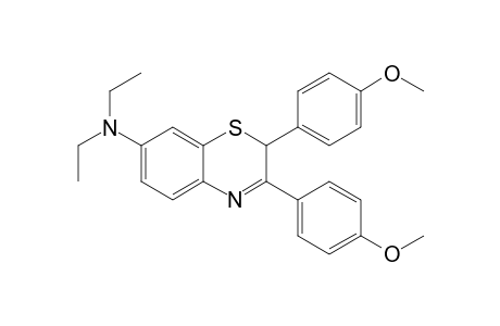 2,3-Bis(p-methoxyphenyl)-7-(N',N'-diethylamino)-2H-benzo[1,4]thiazine