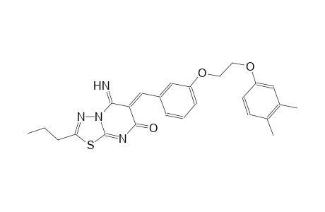 7H-[1,3,4]thiadiazolo[3,2-a]pyrimidin-7-one, 6-[[3-[2-(3,4-dimethylphenoxy)ethoxy]phenyl]methylene]-5,6-dihydro-5-imino-2-propyl-, (6Z)-