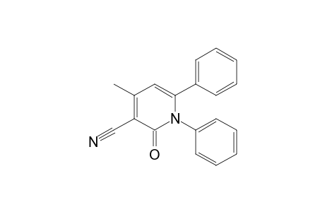 3-Pyridinecarbonitrile, 1,2-dihydro-4-methyl-2-oxo-1,6-diphenyl-