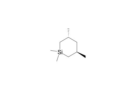 Silacyclohexane, 1,1,3,5-tetramethyl-, trans-