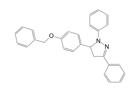 1H-pyrazole, 4,5-dihydro-1,3-diphenyl-5-[4-(phenylmethoxy)phenyl]-